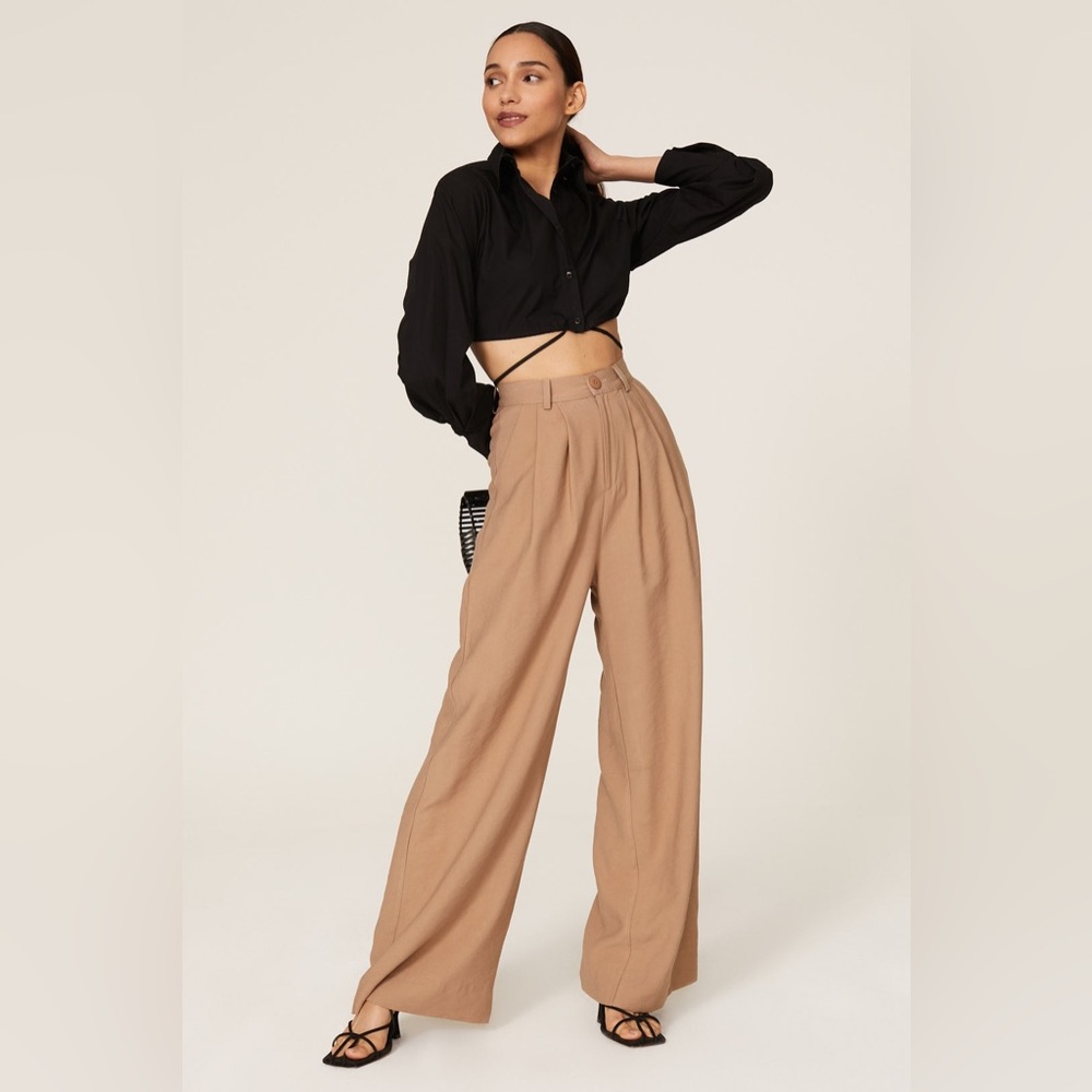 NONchalant Camel Fabi Pants